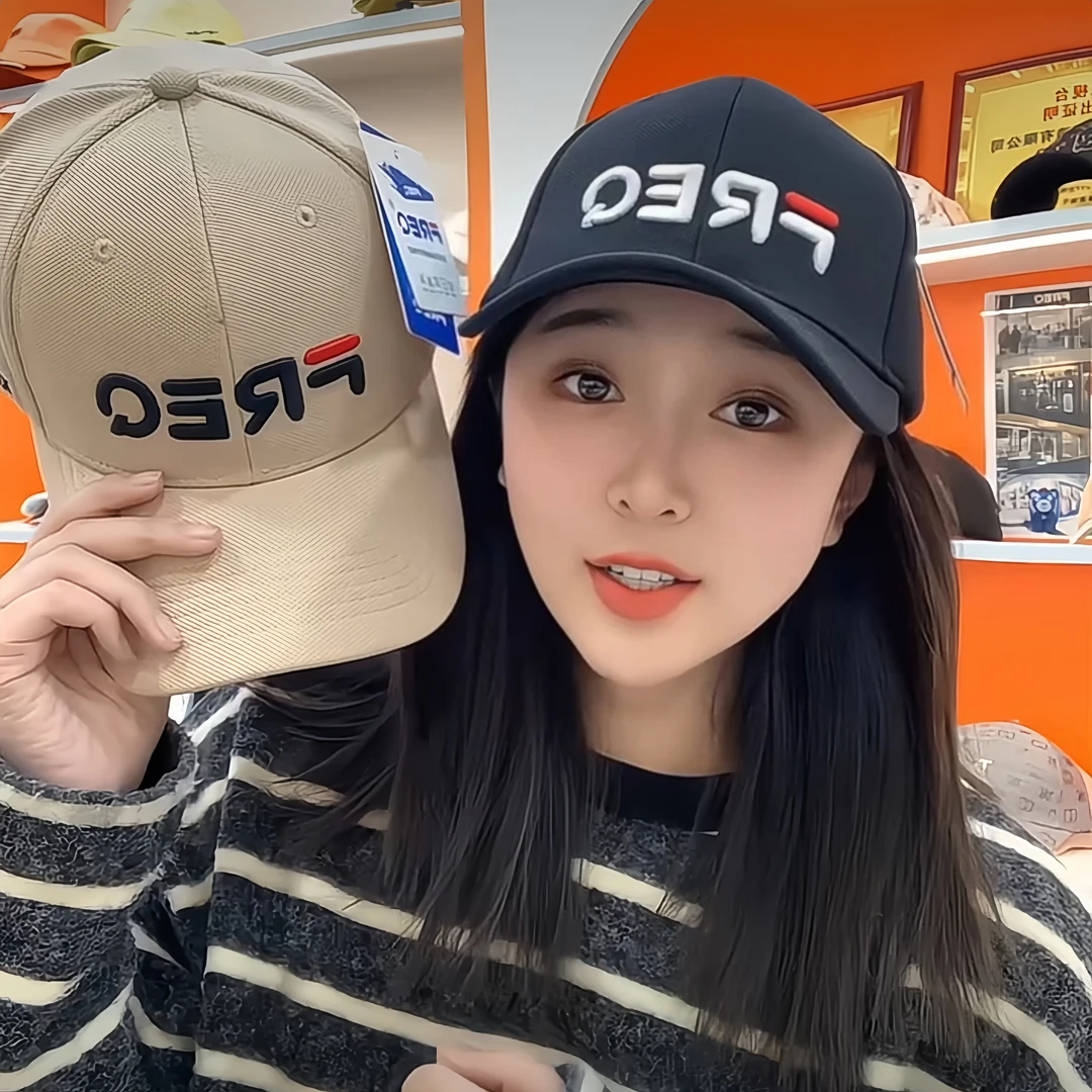 【专柜正品】高档轻奢FREQ棒球帽时尚百搭男女同款鸭舌帽新款热卖