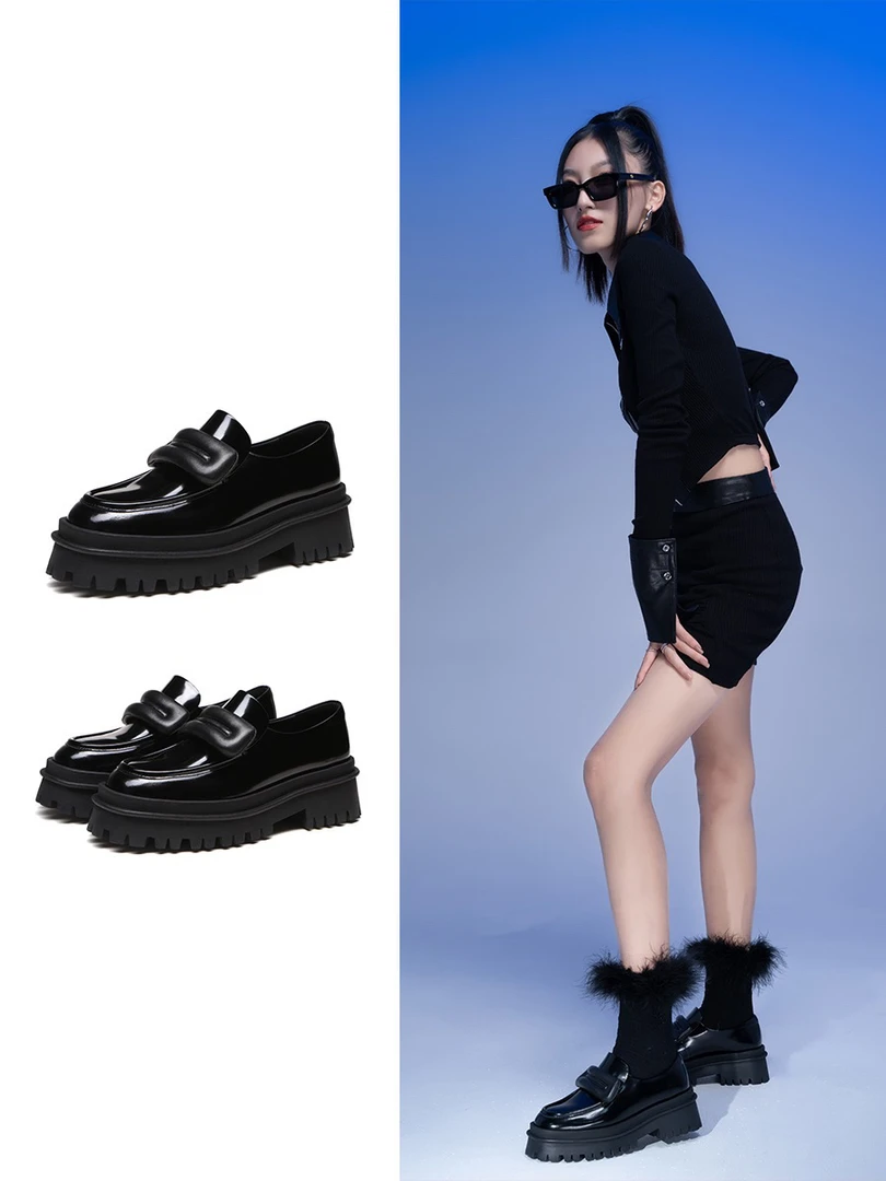 24秋冬厚底时尚女士乐福鞋