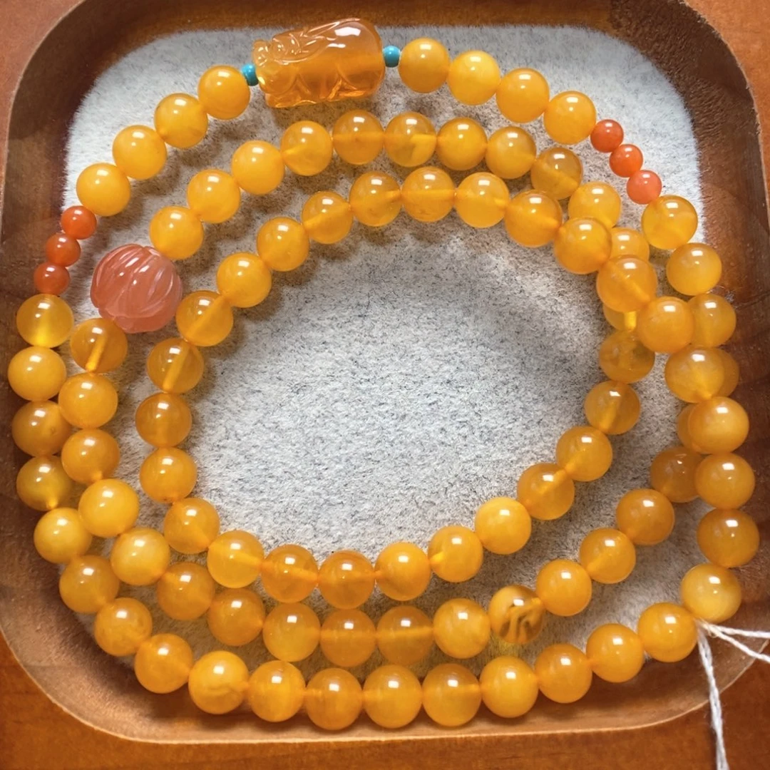 蜜蜡未镶嵌手串蜜蜡