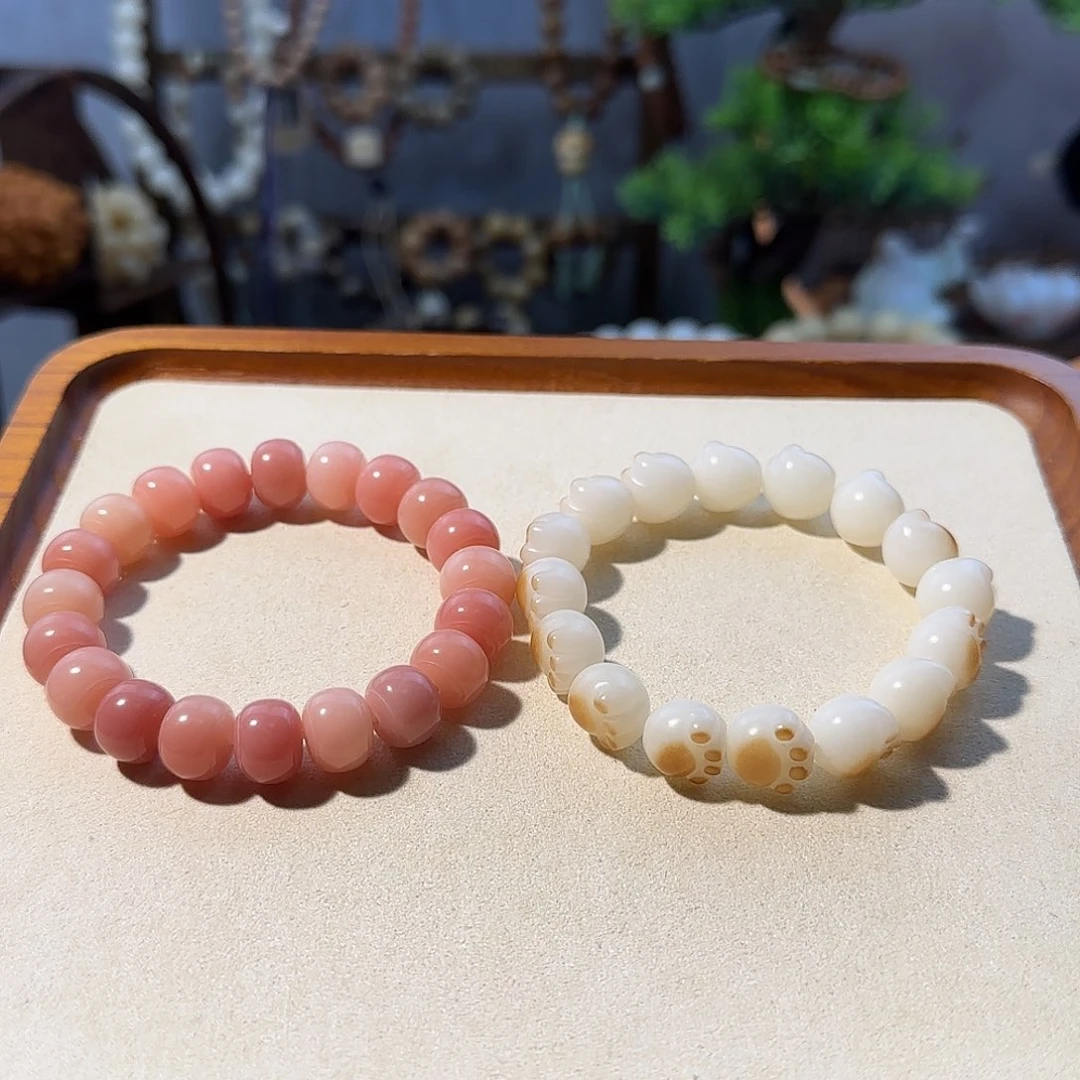 吊坠菩提根/象牙果粉灯笼➕全炭烧猫爪