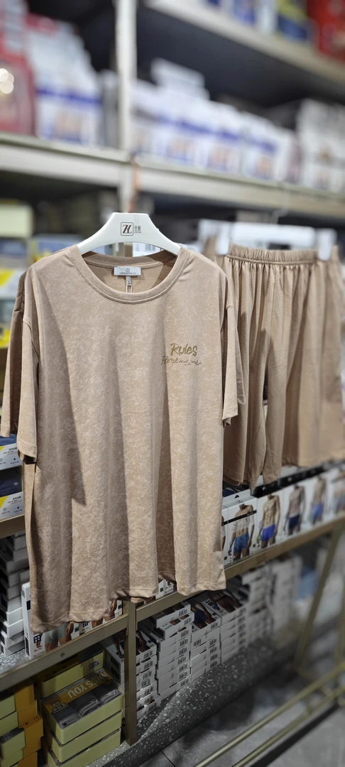 亲亲吾衣男士大码春夏短袖短裤睡衣家居服