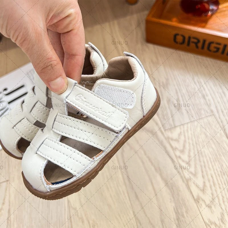 男宝宝休闲凉鞋夏季新款婴儿学步鞋软底小皮鞋女童单鞋防滑小童