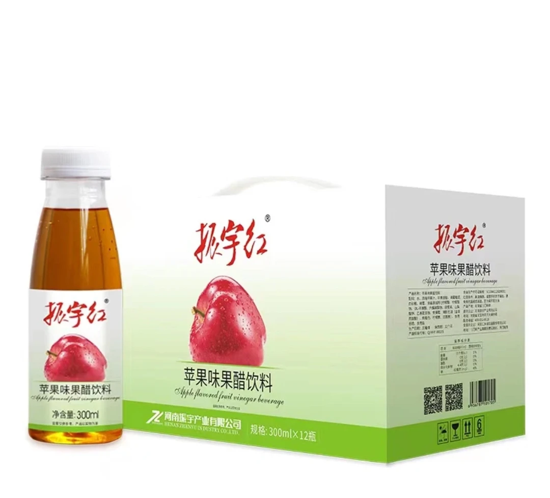 【灵宝特产】河南振宇灵宝苹果味甜酸果醋饮料300ml分瓶装/整箱装
