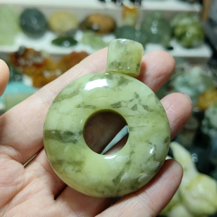 岫玉平安扣未镶嵌