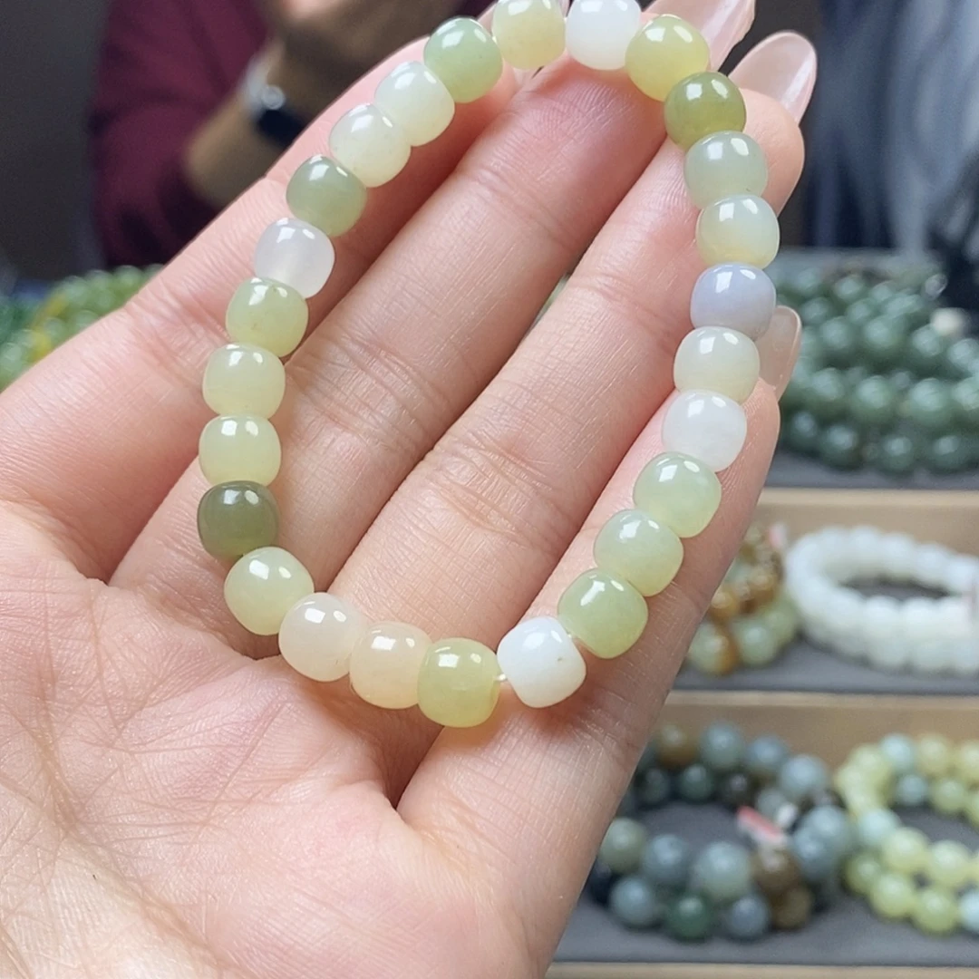 和田玉未镶嵌手链