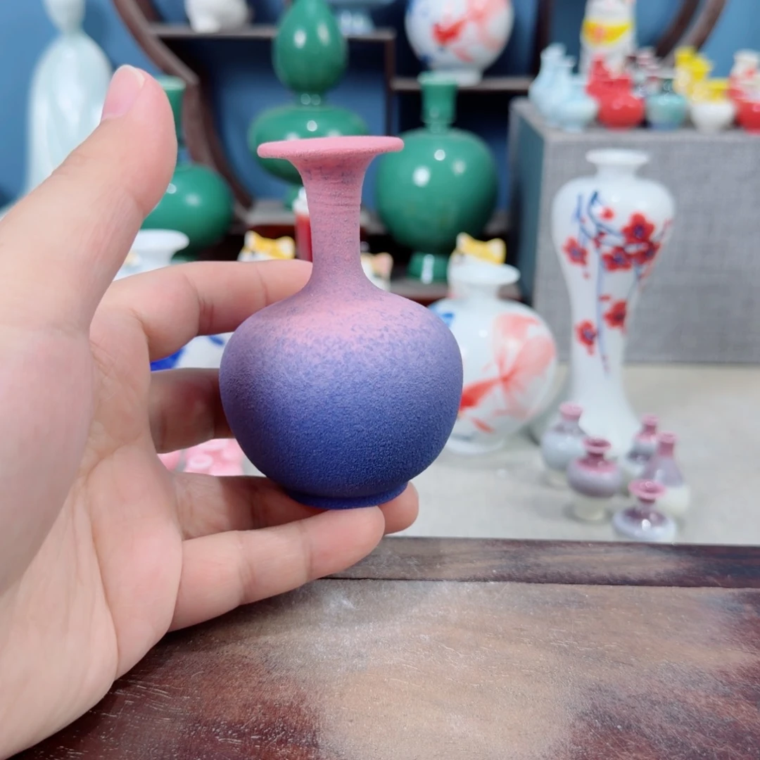 陶瓷手工小花器摆件