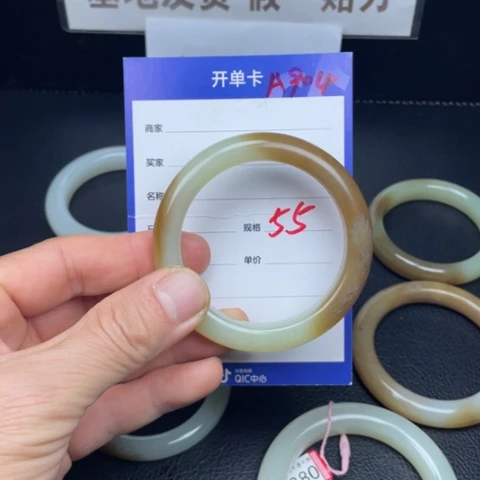 和田玉未镶嵌手镯904