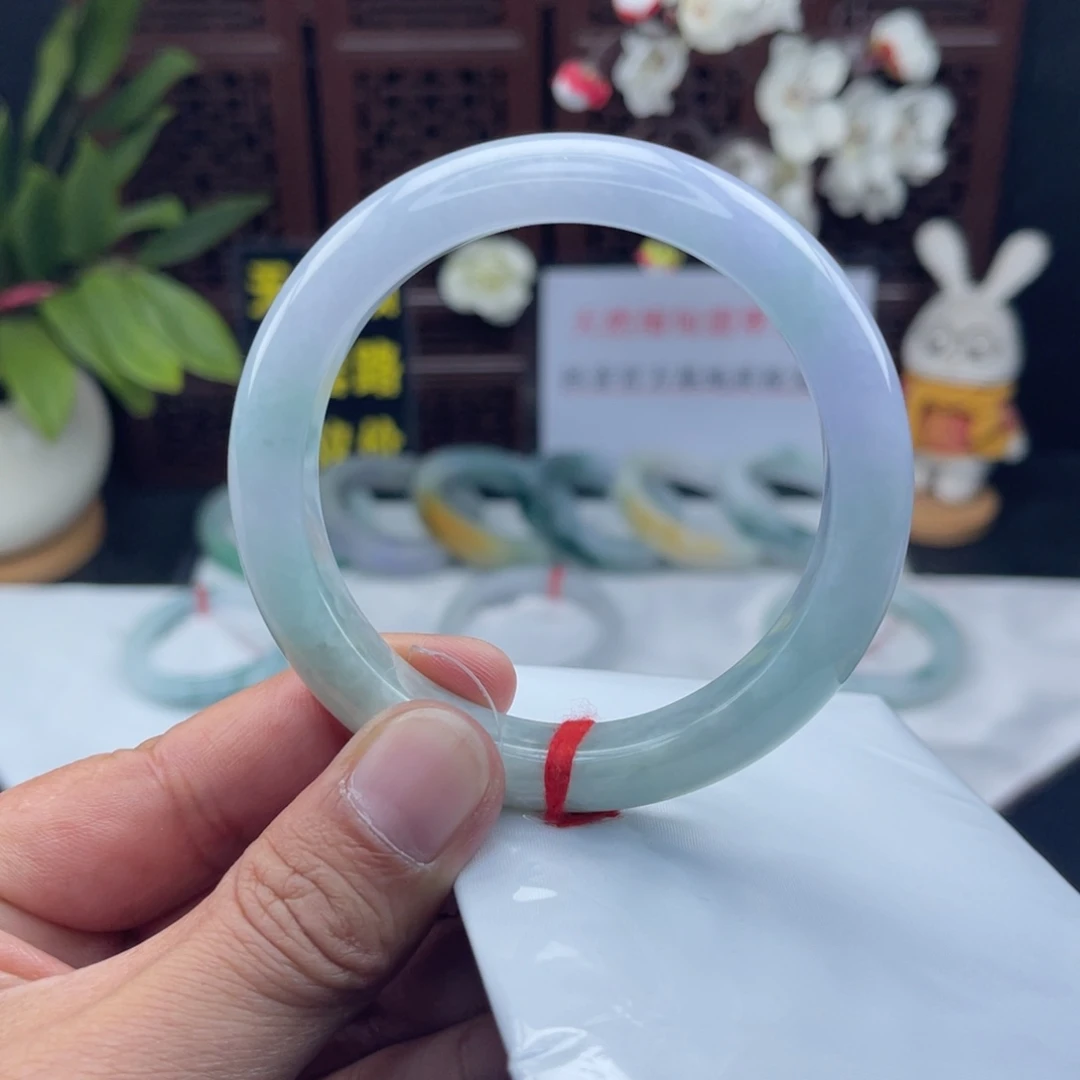 翡翠未镶嵌把件58-59正圈