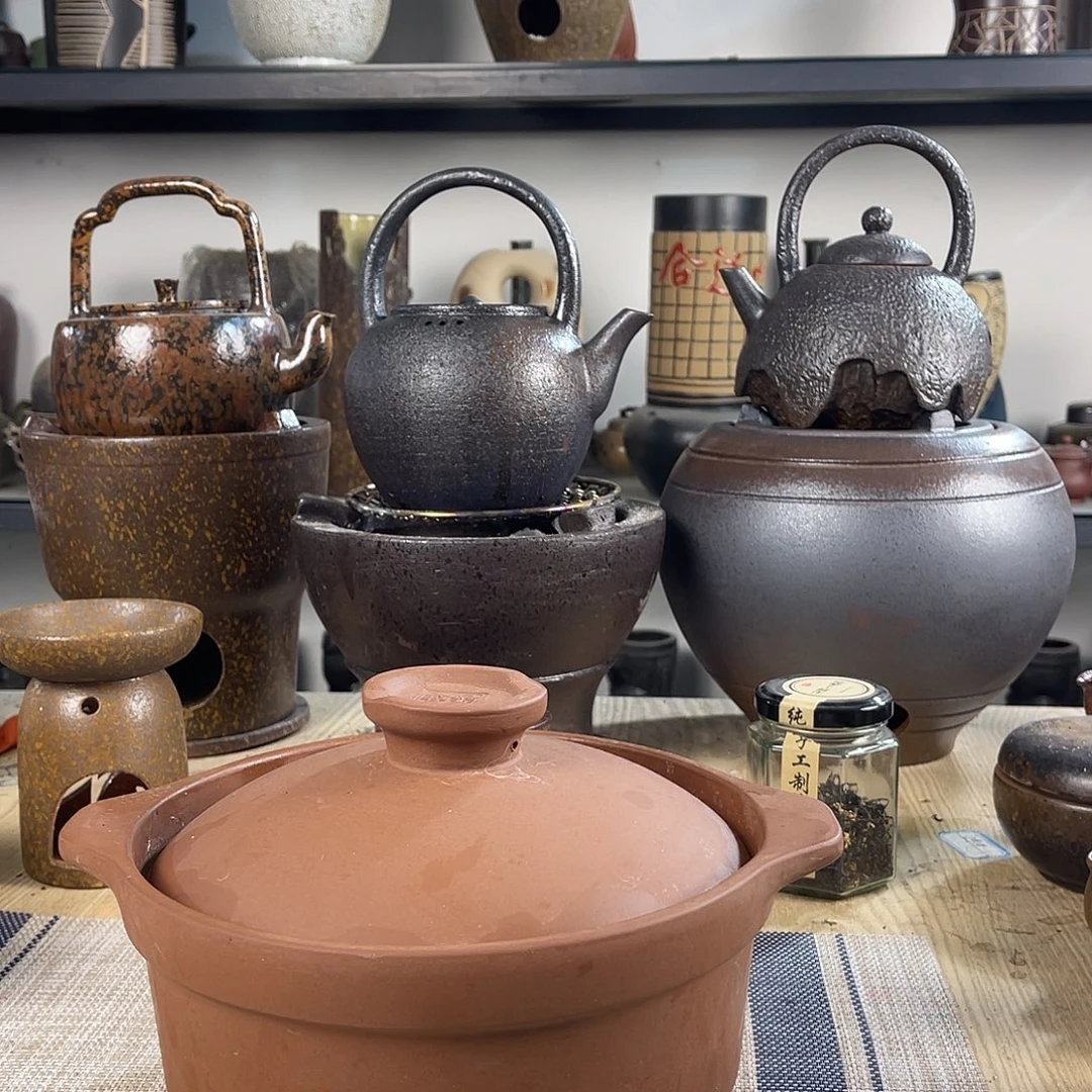 紫砂粗陶实用砂锅