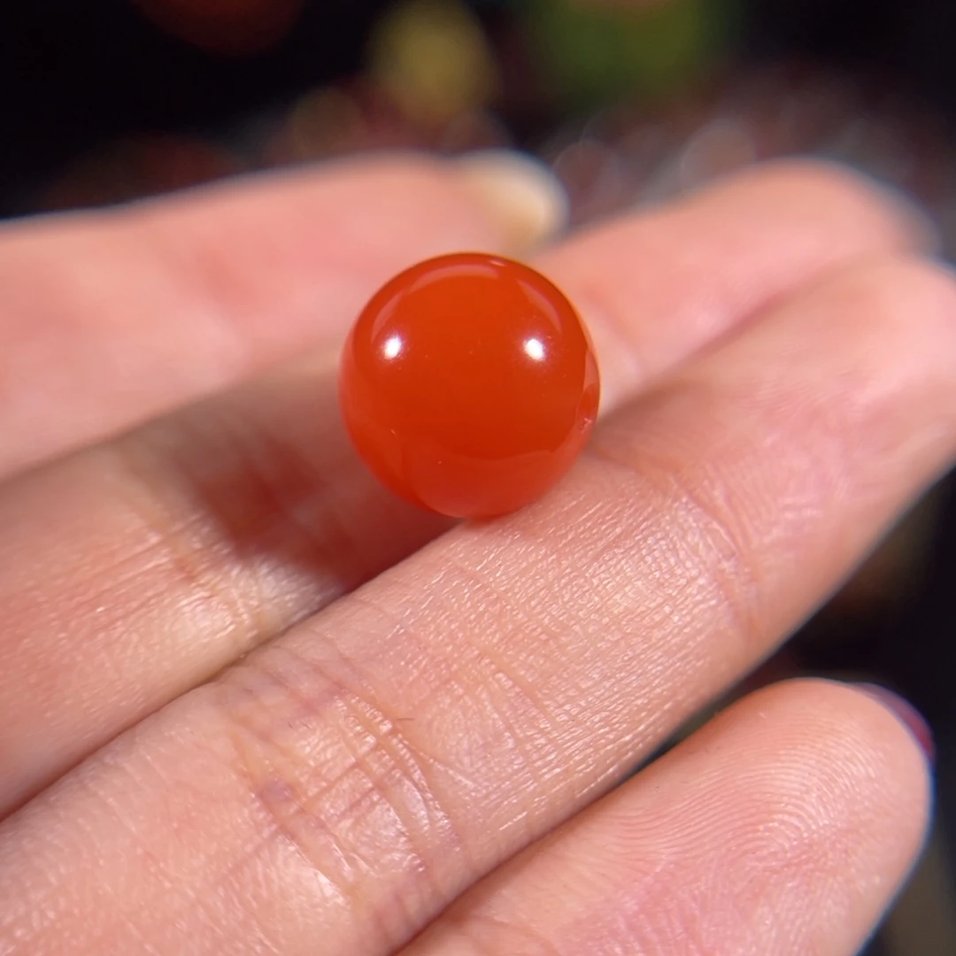 南红玛瑙未镶嵌圆珠11.5mm