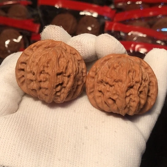 把件文玩核桃白狮子40