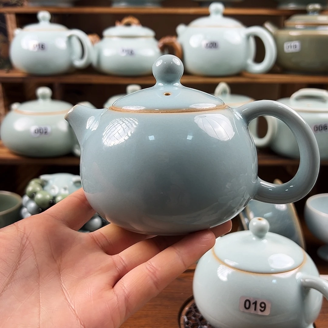 天青釉水手工西施壶福利