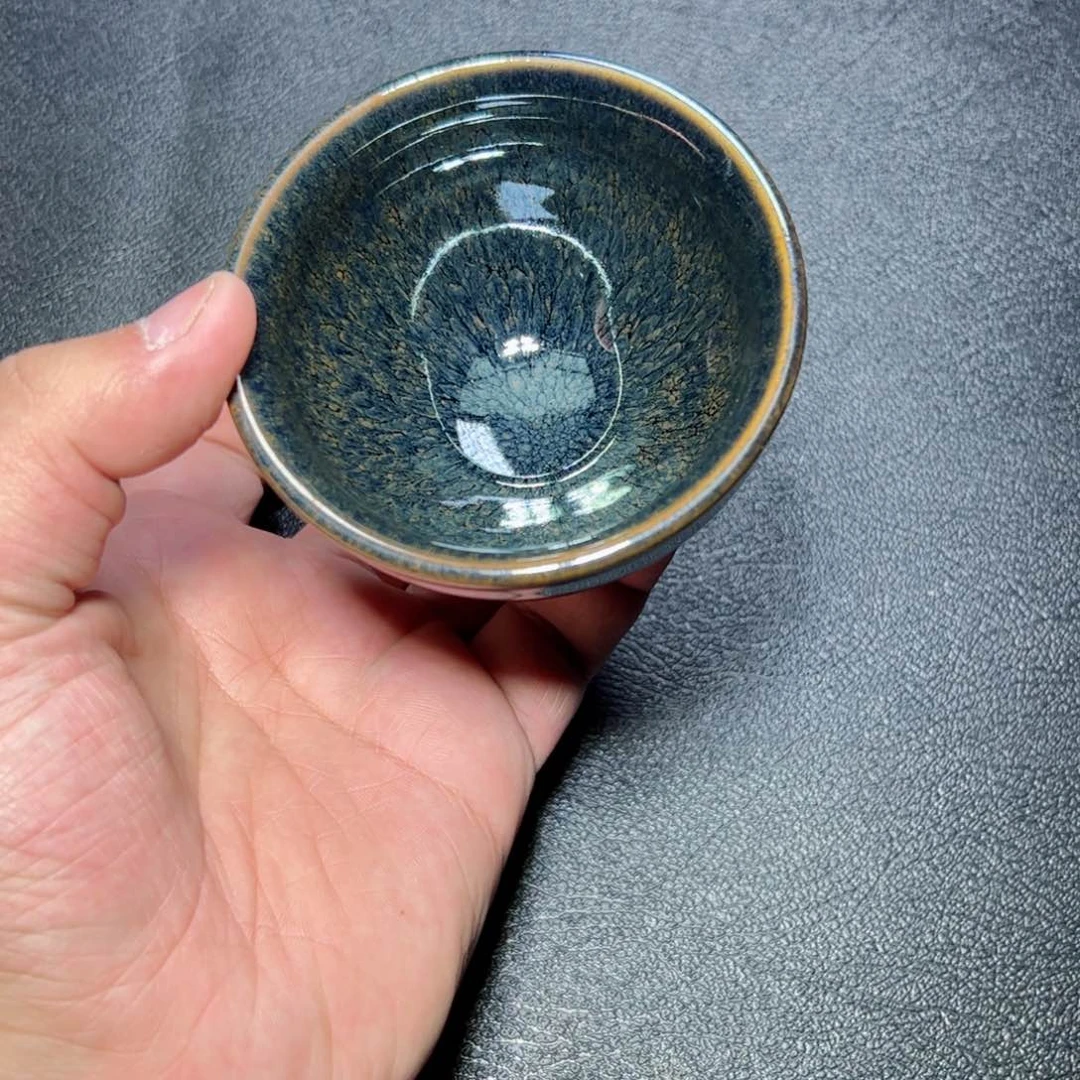 茶盏水墨建窑建盏主人杯