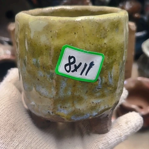 红陶粗陶花盆手工