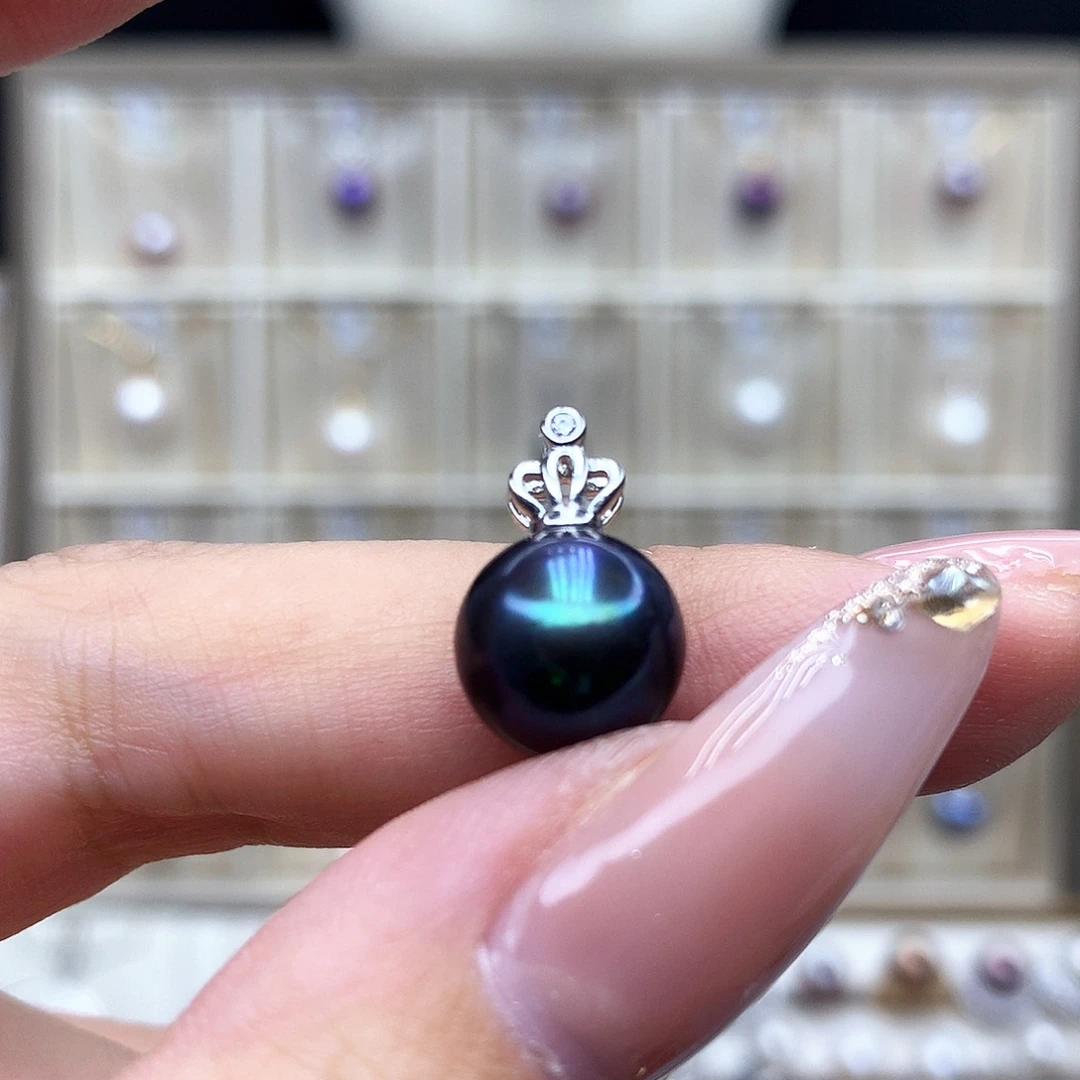 合金淡水珍珠吊坠(赠链)