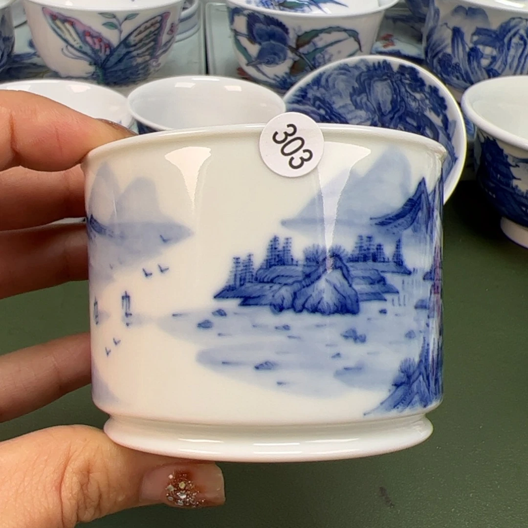 杯沙沙手工手绘茶具303