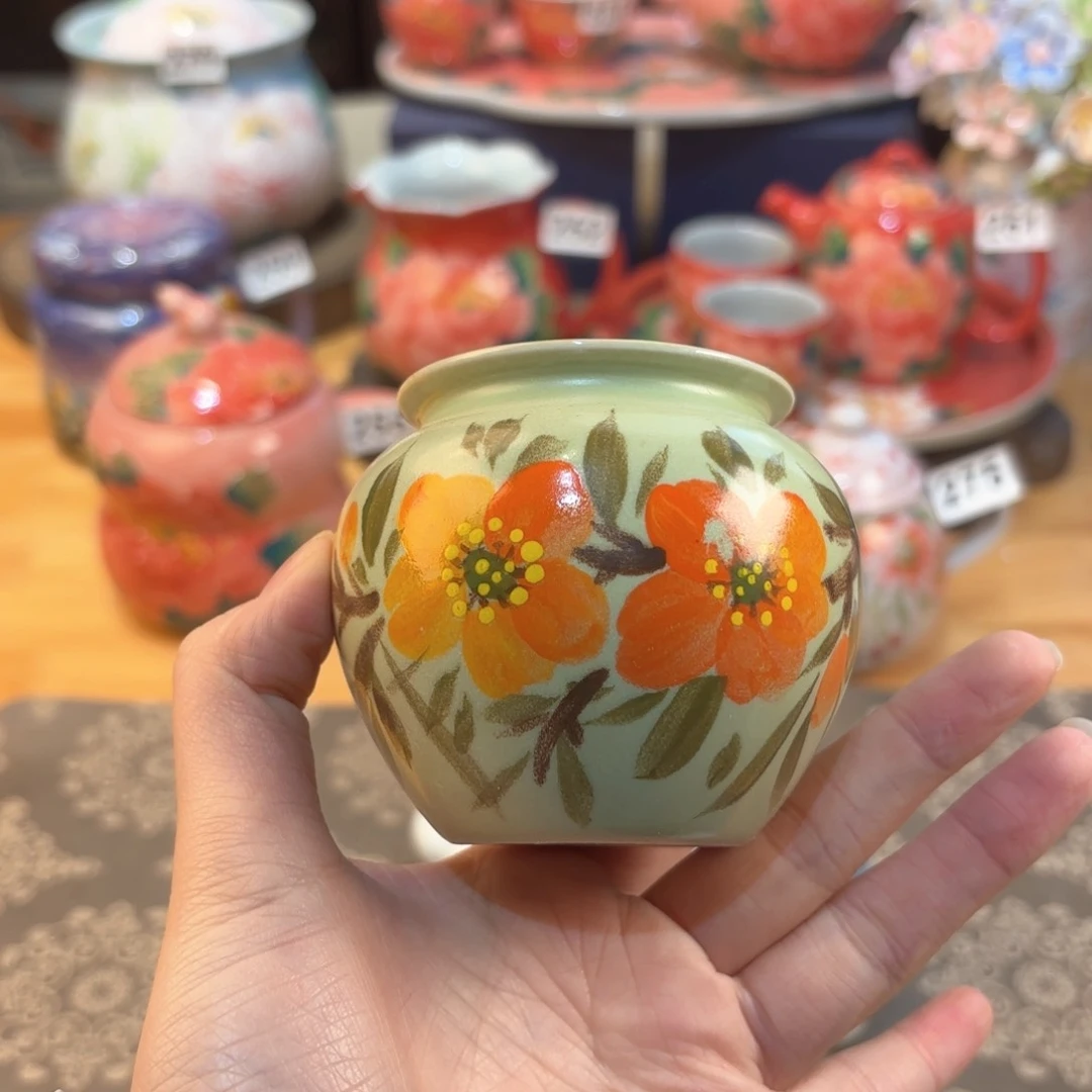 景德镇手绘高温釉下彩陶瓷茶具