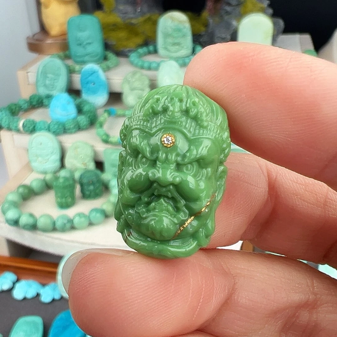 绿松石未镶嵌主播万珍