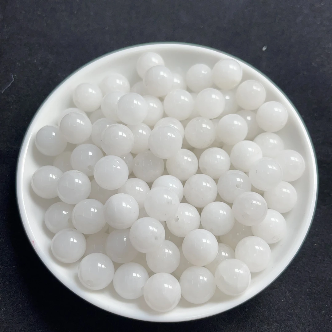 和田玉白玉N170卡8mm25颗