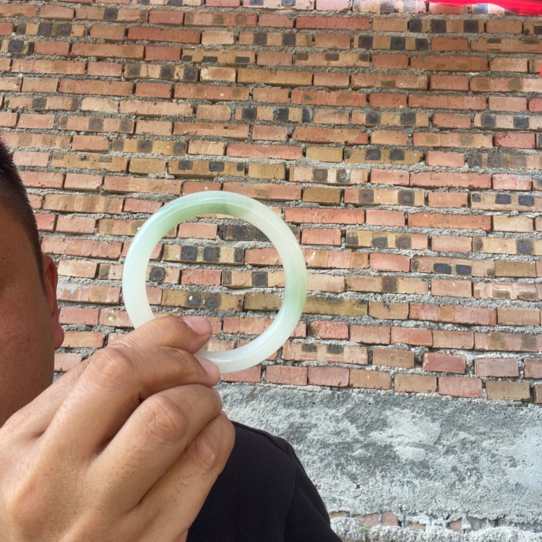 教***记玉青海昆仑翠色圆条007