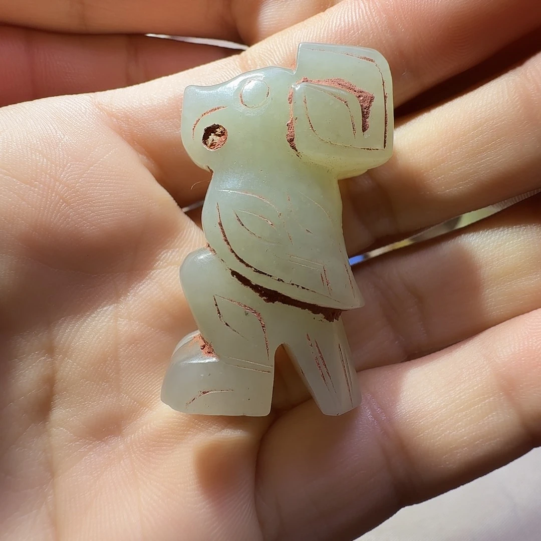 孤***树和田玉（糖玉）未镶嵌挂件火