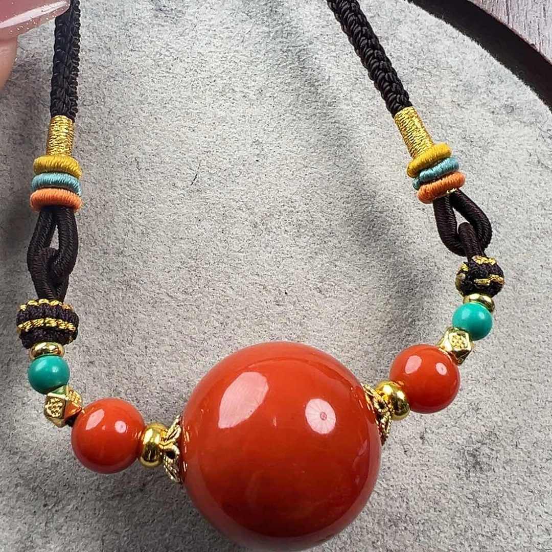 南红玛瑙锁骨链未镶嵌