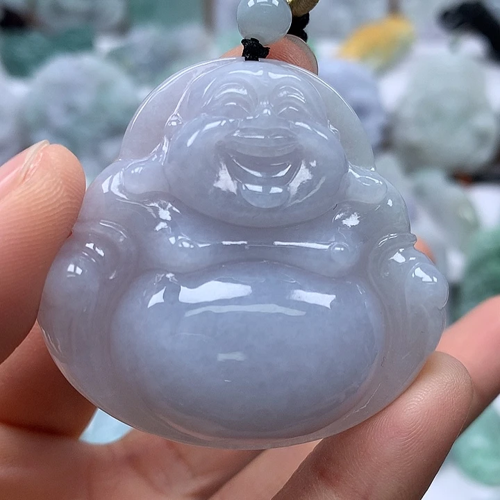 翡翠未镶嵌颈饰大佛福利卡厚10+