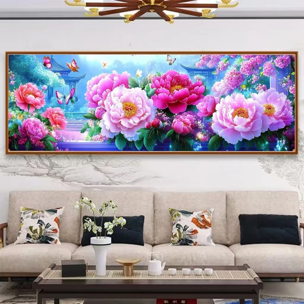 定制十字绣原创版权陌上如玉大格300*100 f1960  没绣的 45个色块