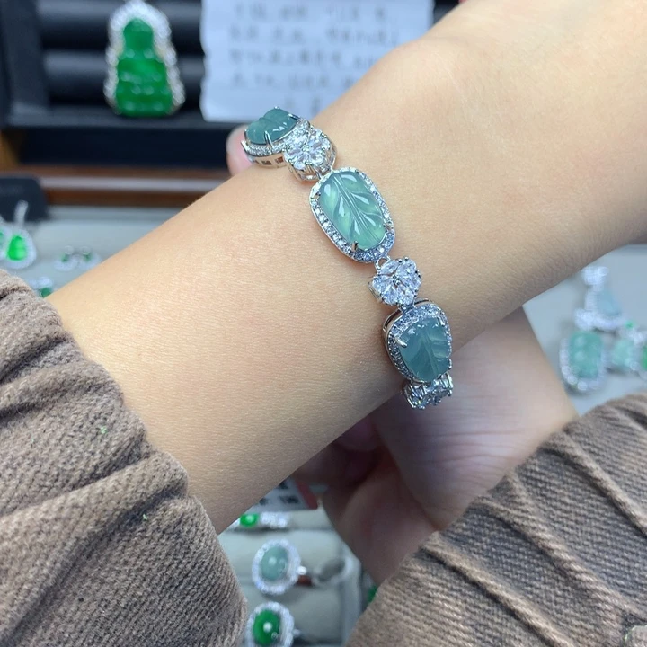 翡翠未镶嵌手链手链