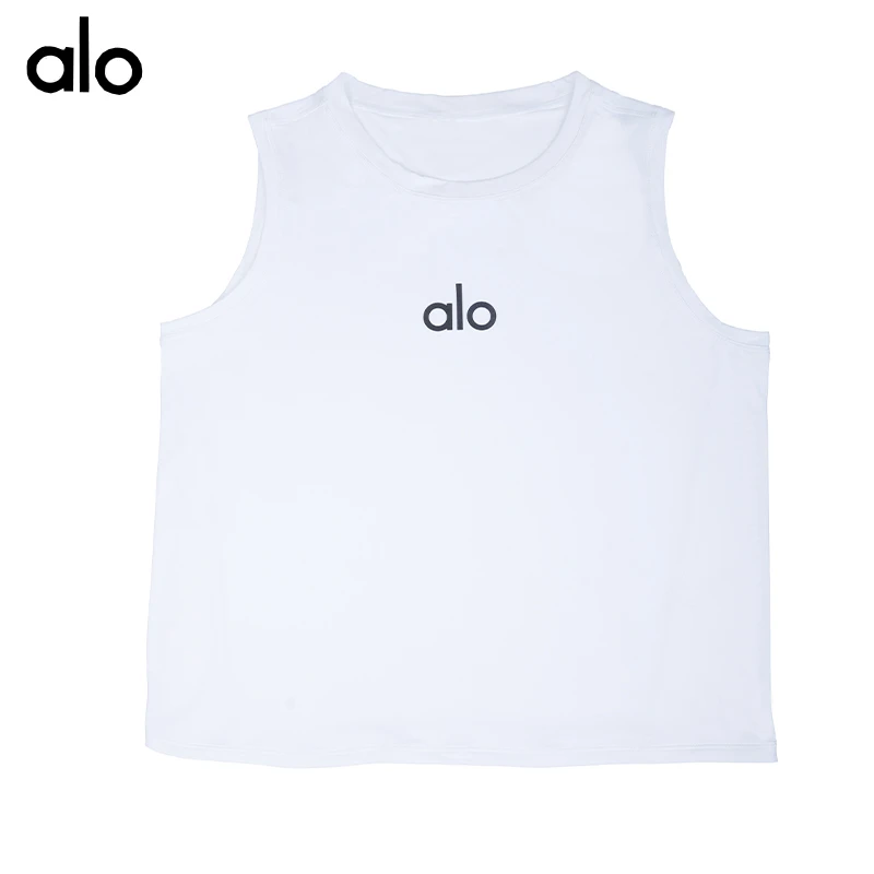 【到手两件】alo新款夏季运动无袖宽松T恤冰丝冰凉透气瑜伽薄款背心