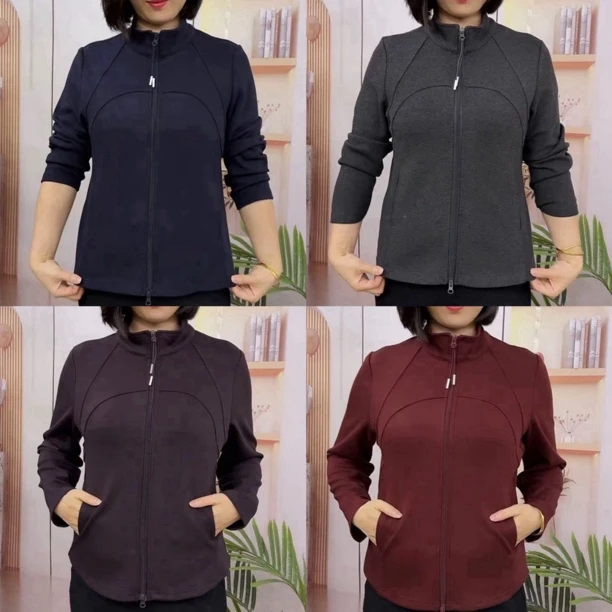 秋季短外套上衣拉链女立领气质百搭
