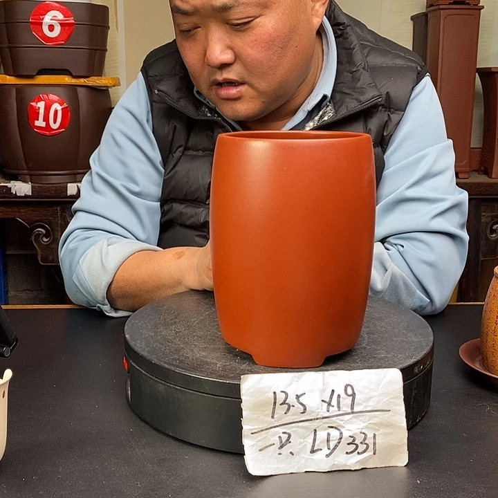 紫砂花盆货号一只LD331