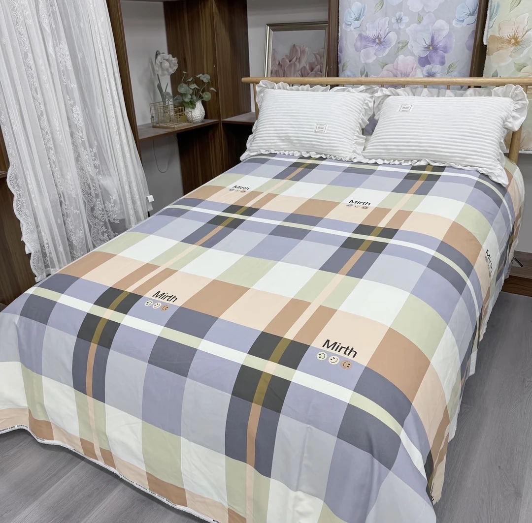 粗布床单-【印象格语】尺寸2x2.5米高清数码加厚原棉细纱双股软粗布