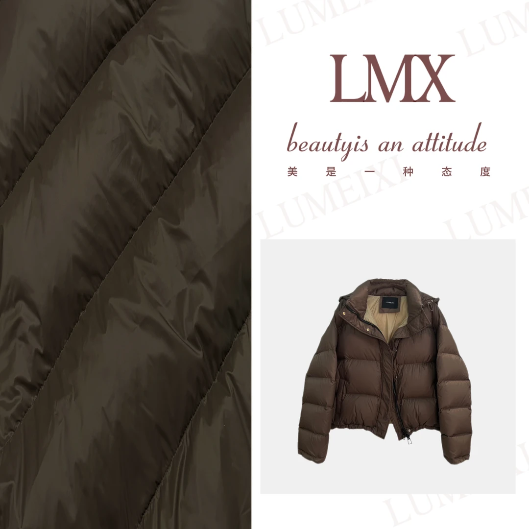 LMXPPJ【短款羽绒服】秋冬新款时尚宽松90白鸭绒保暖羽绒外套MX833