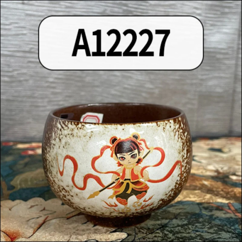 SY-A12227御品柴烧哪吒-禅定杯茶杯陶瓷主人杯