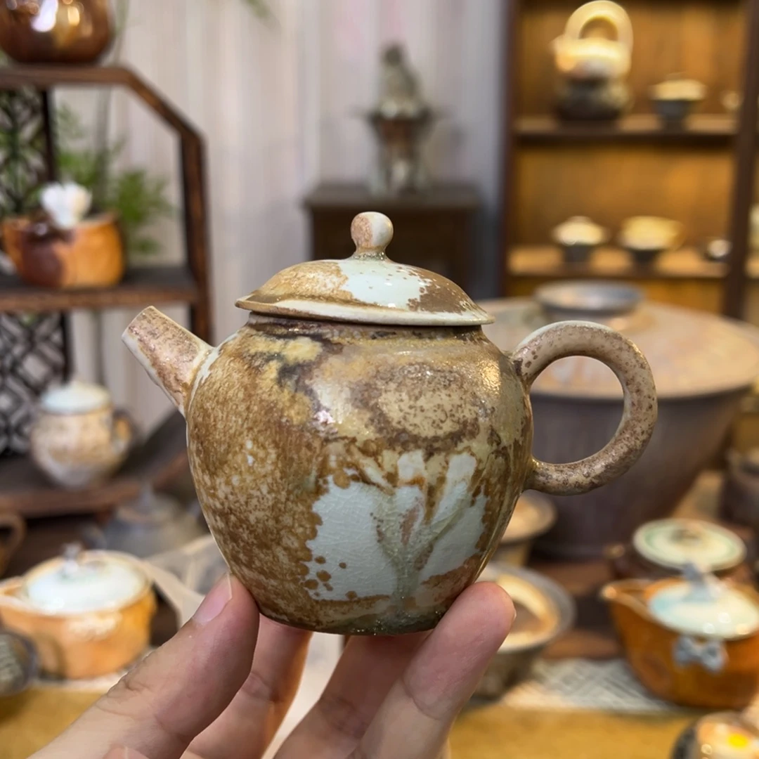 不染柴烧精品手工壶
