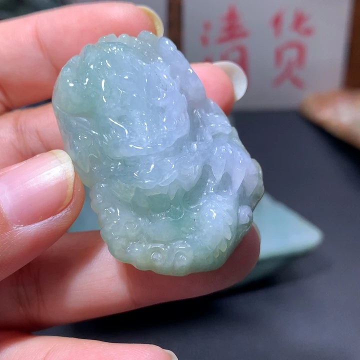 翡翠未镶嵌颈饰保真天然A货翡翠