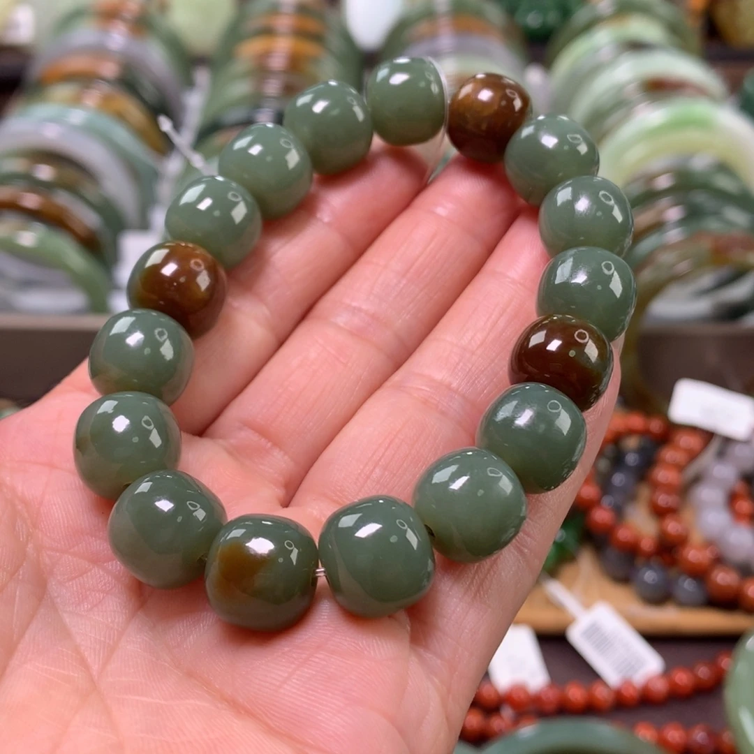 和田玉未镶嵌手链