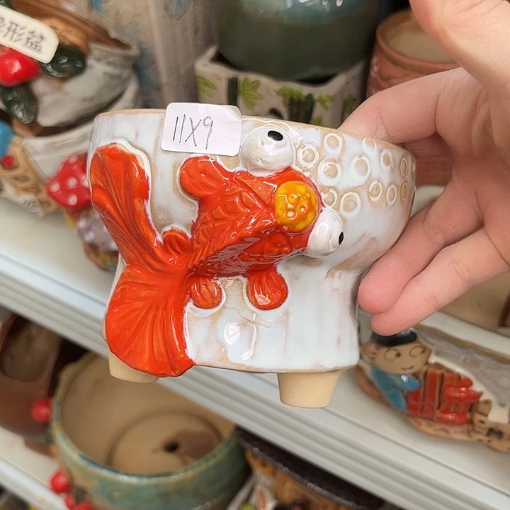 粗陶材质多肉花盆