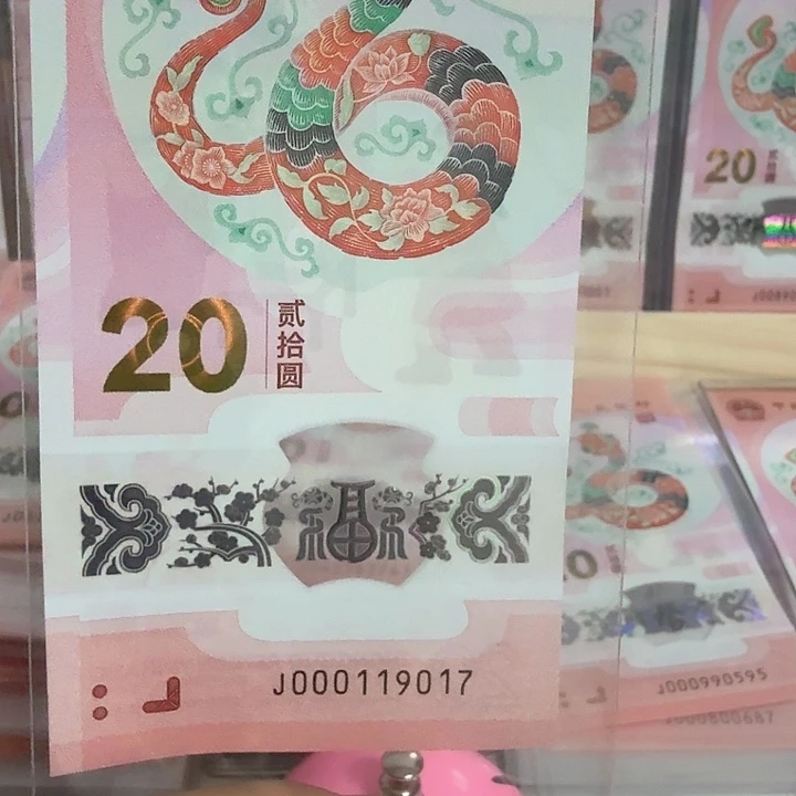 塑料小蛇钞号码000119017