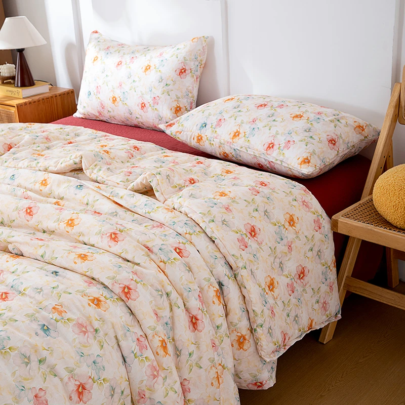 花儿朵朵150*200单双人双面四季春秋被