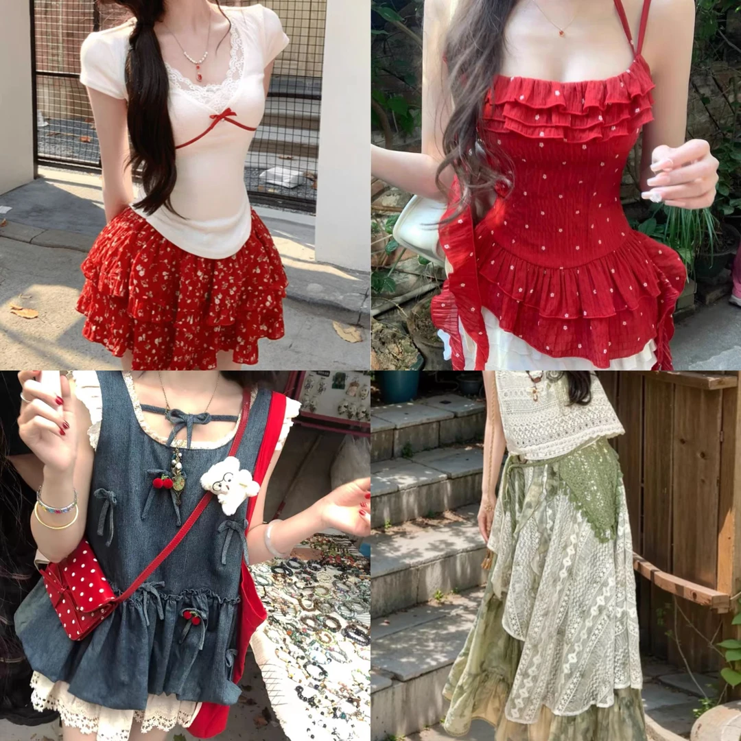 （69.9-129.9）2025年春季新款小香显瘦韩版仙女裙套装