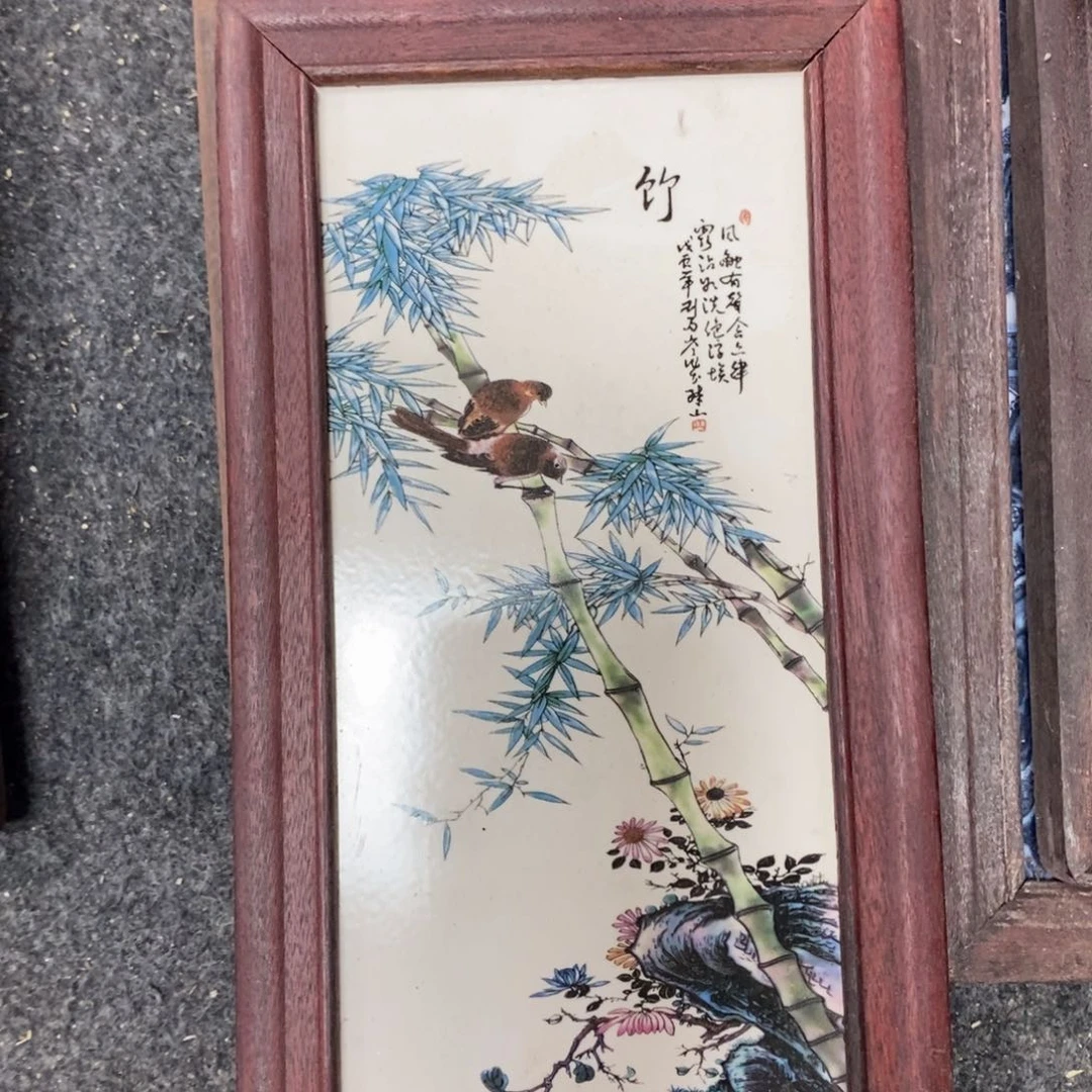 瓷片28*46厘米景德镇瓷板画柴窑烧制
