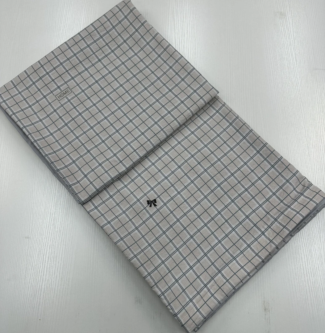 《单人被罩》蝴蝶结格-尺寸150*200 亲肤 柔软 秋冬款 被套