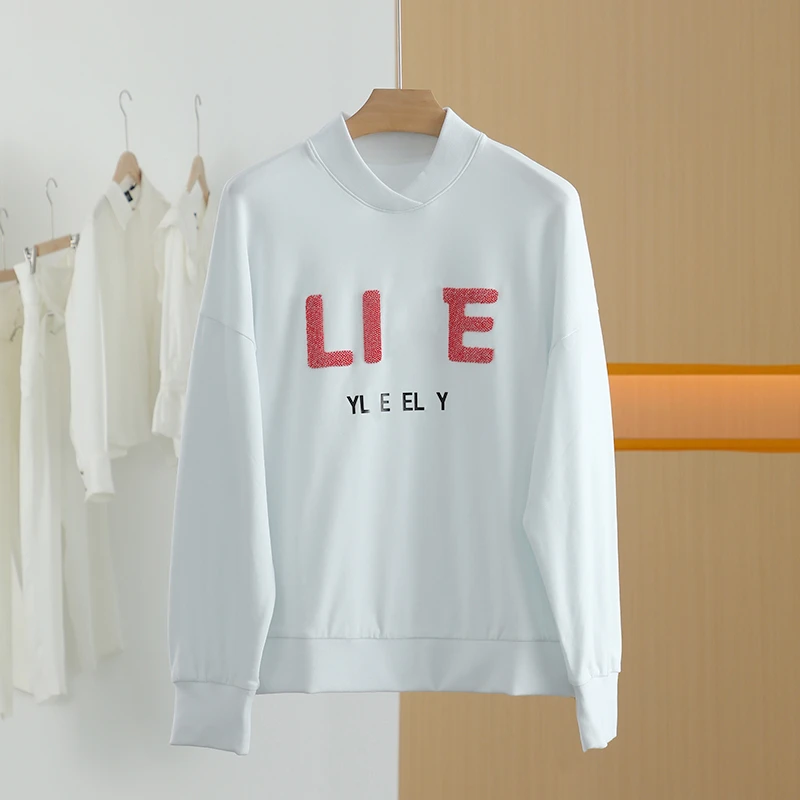 【唐长老自营】货号4623女装春秋新款简约休闲卫衣M