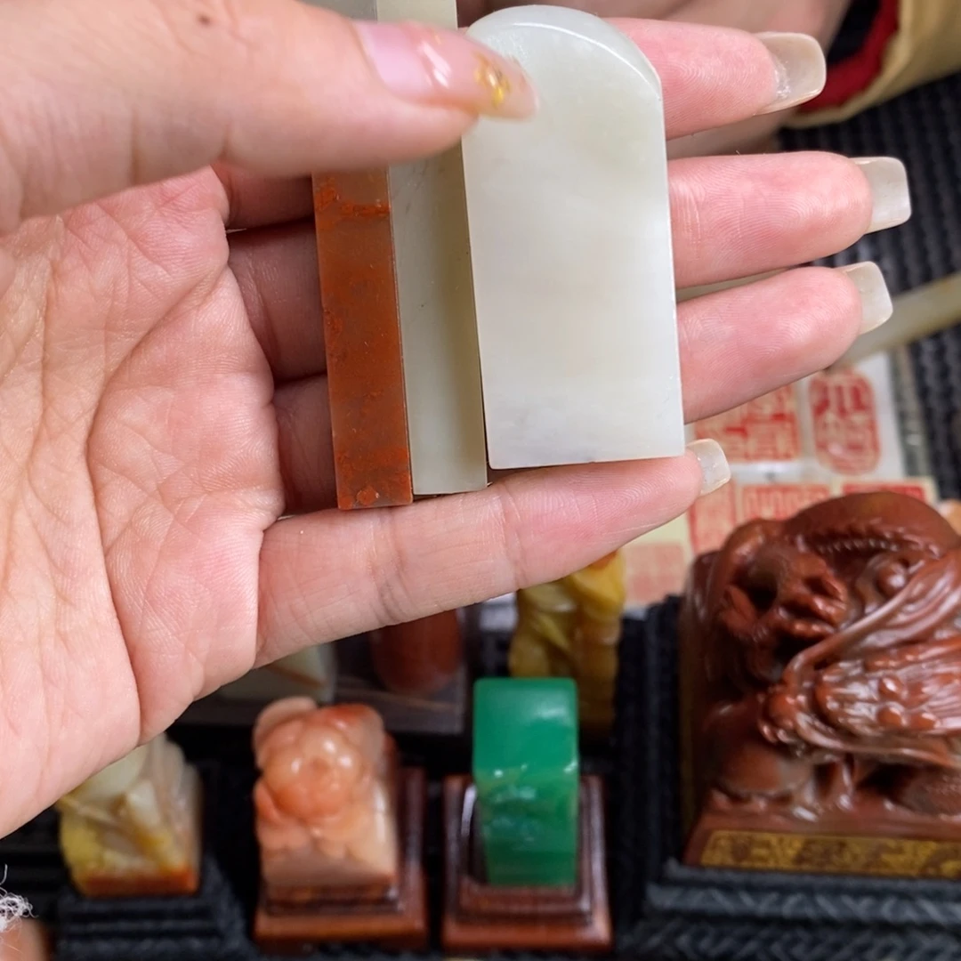 可***乐寿山石印石成品正章书法用品