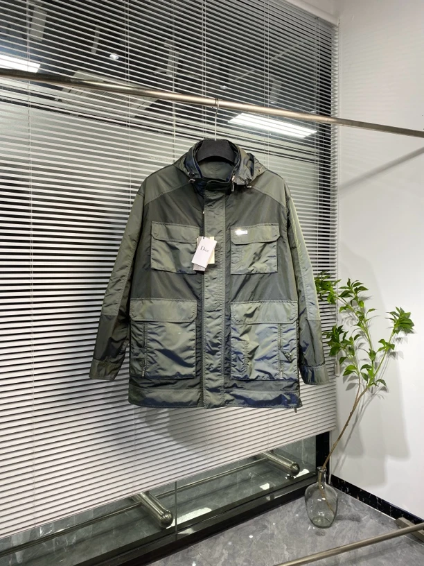 全新未使用 DIOR/迪奥 双面穿工装外套 夹克 多口袋 48码 ko2219