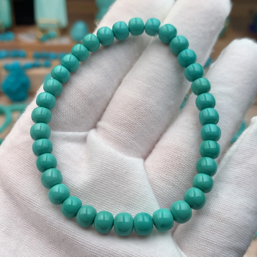 绿松石未镶嵌珠宝奇石5.8mm