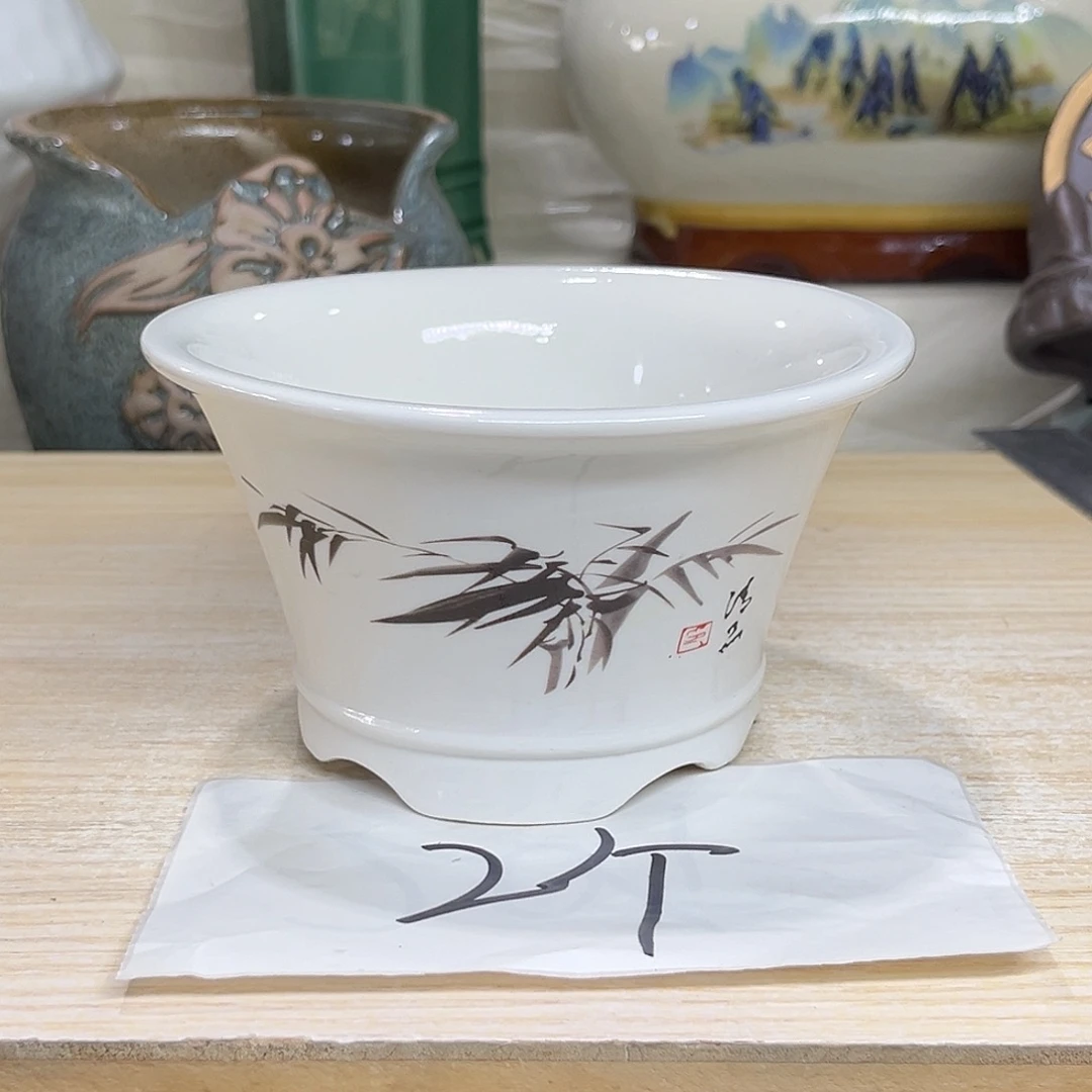 陶瓷绿植多肉微瑕花盆口径13*7.5