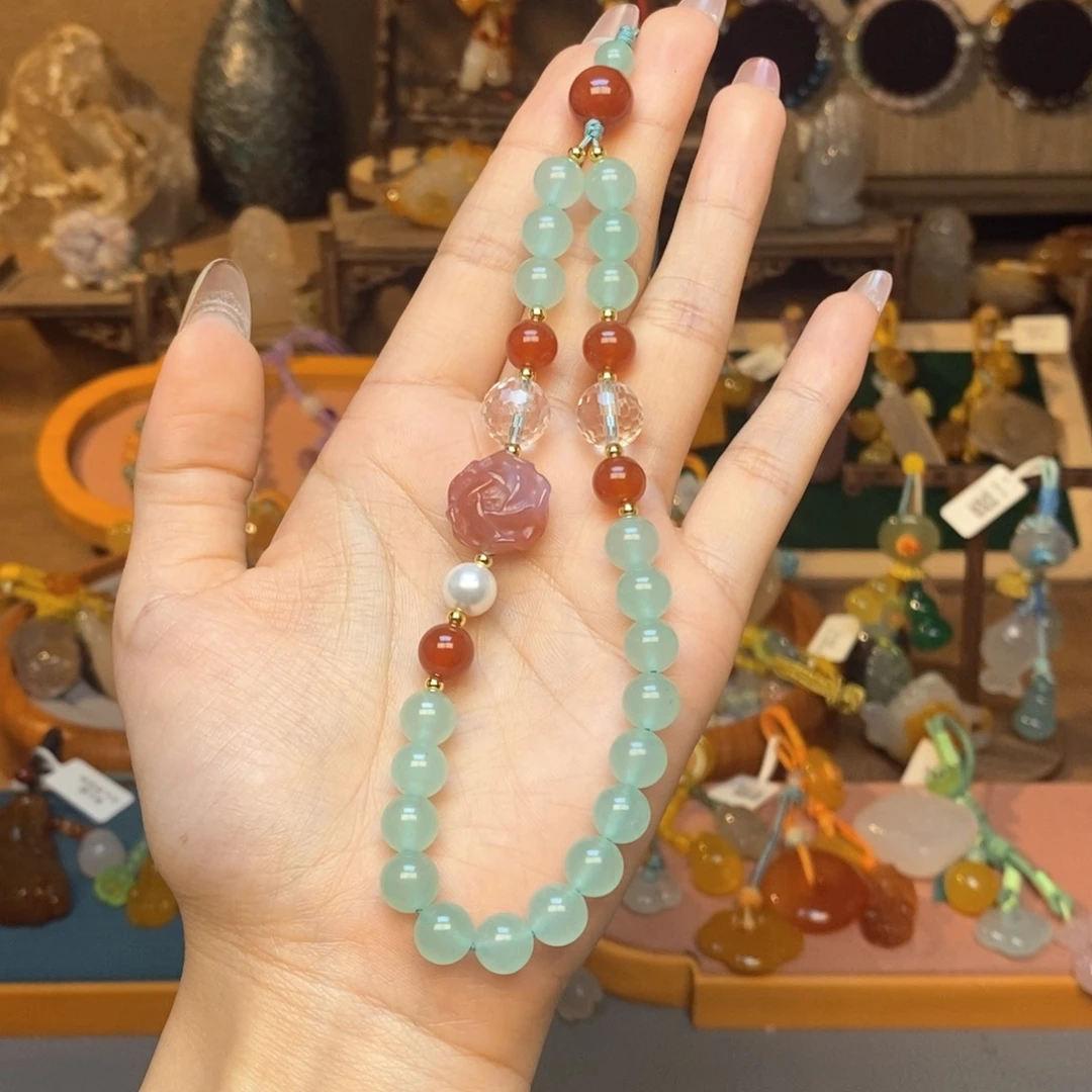 未镶嵌车挂玛瑙/玉髓挂件